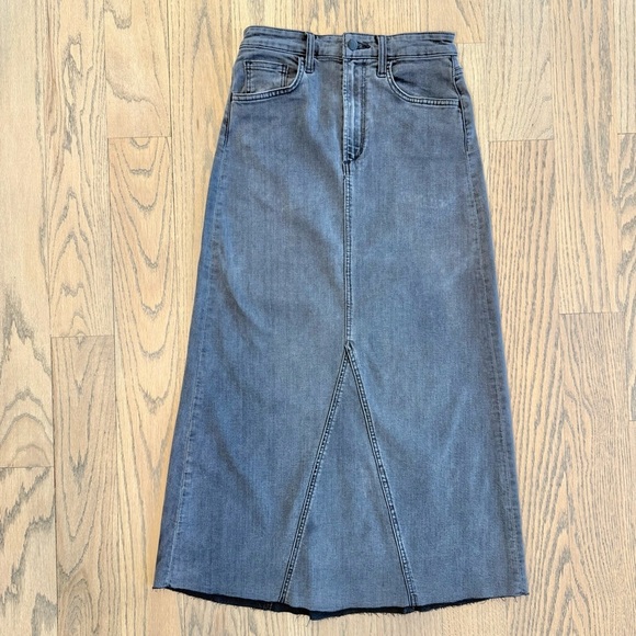 Joe's Jeans Women’s Amelia A-Line Denim Skirt Gray Black in Color Size 26 - Picture 2 of 11